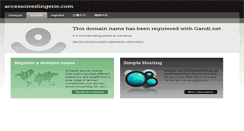 Desktop Screenshot of accessoireslingerie.com